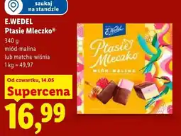 Lidl Ptasie Mleczko miód-malina E.Wedel oferta