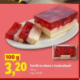 Lidl Sernik na zimno z truskawkami oferta