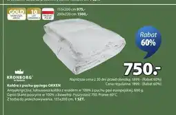 JYSK Kołdra z puchu gęsiego OKKEN KRONBORG 135x200cm oferta