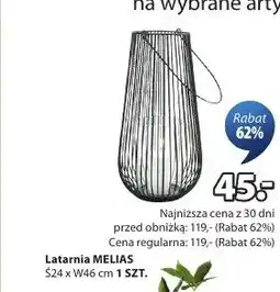 JYSK Latarnia MELIAS S24xW46cm oferta