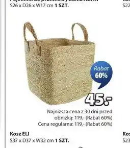 JYSK Kosz ELI S37xD37xW32cm oferta