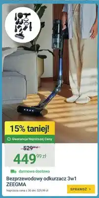 ERLI Bezprzewodowy odkurzacz 3w1 ZEEGMA oferta