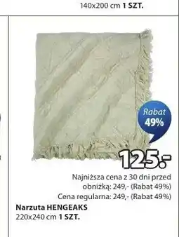 JYSK Narzuta HENGEAKS 220x240cm oferta
