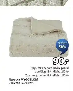 JYSK Narzuta MYGGBLOM 220x240cm oferta