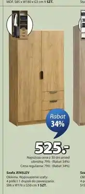 JYSK Szafa JENSLEV oferta