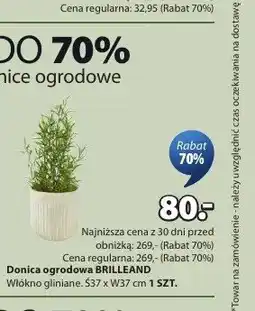 JYSK Donica ogrodowa BRILLEAND Ś37 x W37cm oferta
