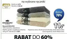 JYSK Ręcznik MALUNG 100% bawełna żakardowa 50x100cm oferta