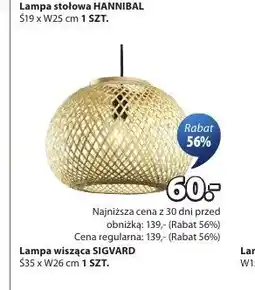 JYSK Lampa wisząca SIGVARD S35xW26cm oferta
