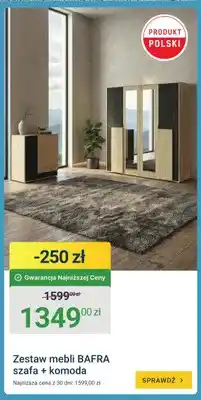 ERLI Zestaw mebli BAFRA szafa + komoda oferta