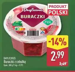 ALDI Buraczki z cebulką Daylicious polskie oferta