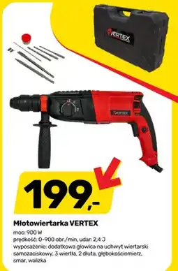 Bricomarche Młotowiertarka VERTEX 900W 0-900 obr./min udar 2,4J oferta