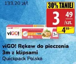 API MARKET viGO! Rękaw do pieczenia 3m z klipsami Quickpack Polska oferta