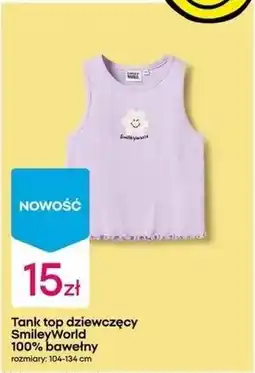 Pepco Tank top dziewczęcy SmileyWorld 100% bawełny oferta