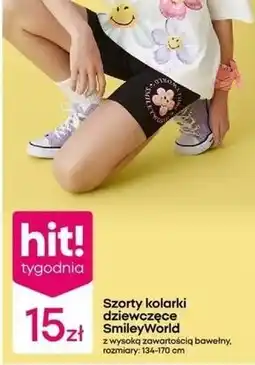 Pepco Szorty kolarki dziewczęce SmileyWorld z wysoką zawartością bawełny oferta