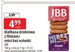 E.Leclerc Kiełbasa drobiowa z filetem/ mini bez osłonki JBB oferta