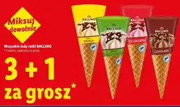 Lidl Wszystkie lody rożki BALLINO oferta