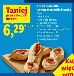Lidl Frusta prosciutto z serem mozzarella i szynką oferta