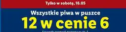 Lidl Wszystkie piwa w puszce oferta