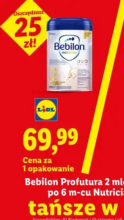Lidl Bebilon Profutura 2 mleko następne po 6 m-cu Nutricia oferta