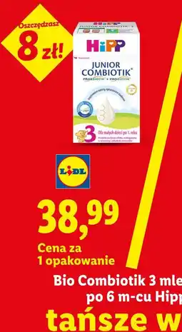 Lidl Bio Combiotik 3 mleko następne po 6 m-cu Hipp oferta