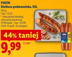 Lidl PIKOK Kiełbasa podwawelska, XXL oferta