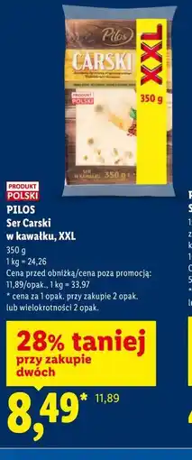 Lidl PILOS Ser Carski w kawałku, XXL oferta