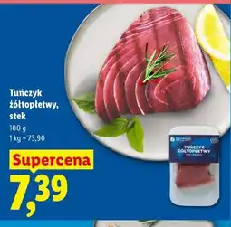 Lidl Tuńczyk żółtopłetwy, stek oferta
