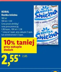 Lidl KORAL Kostka śnieżna oferta