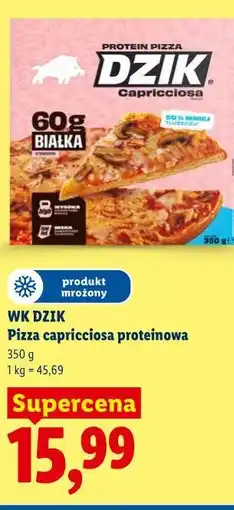 Lidl WK DZIK Pizza capricciosa proteinowa oferta