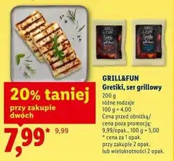 Lidl GRILL&FUN Gretiki, ser grillowy oferta