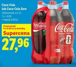 Lidl Coca-Cola lub Coca-Cola Zero oferta