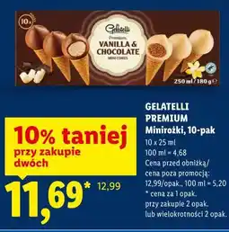 Lidl Minirożki, 10-pak GELATELLI PREMIUM oferta