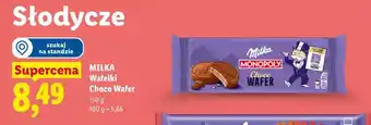 Lidl MILKA Wafelki Choco Wafer oferta