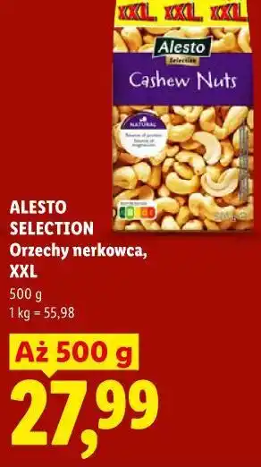 Lidl Alesto Selection Orzechy nerkowca, XXL oferta