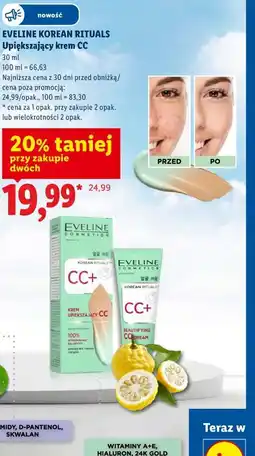 Lidl EVELINE KOREAN RITUALS Upiększający krem CC oferta