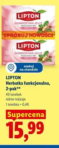 Lidl LIPTON Herbatka funkcjonalna, 2-pak oferta