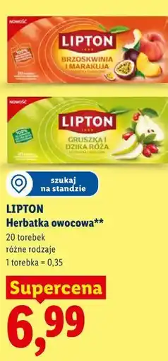 Lidl LIPTON Herbatka owocowa oferta