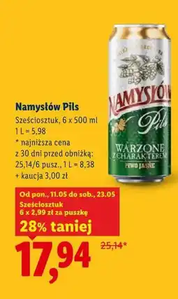 Lidl Namysłów Pils Sześciosztuk oferta