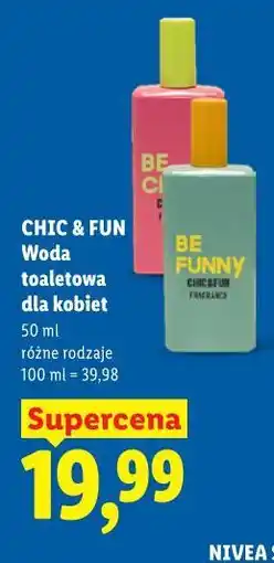 Lidl CHIC & FUN Woda toaletowa dla kobiet oferta