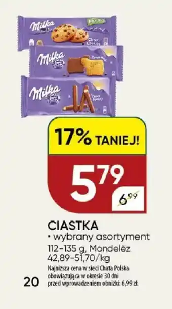 Chata Polska Ciastka Milka oferta
