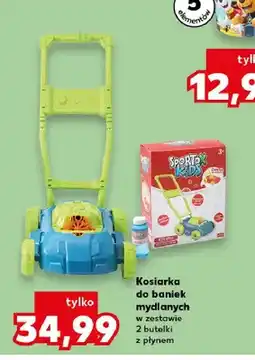Kaufland Kosiarka do baniek mydlanych Sporto Kids w zestawie 2 butelki z płynem oferta