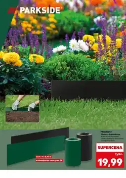 Kaufland Obrzeże trawnikowe PARKSIDE czarne 9x0,15m wodoodporne tworzywo PP oferta