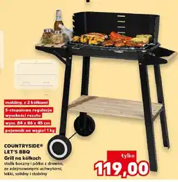 Kaufland Grill na kółkach COUNTRYSIDE LET'S BBQ wym. 84x86x45cm oferta