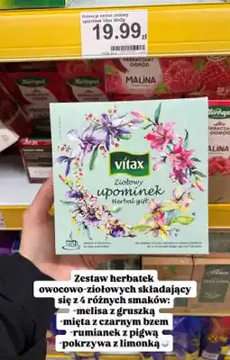 Dino Herbata ziołowo-owocowa Ziołowy upominek Vitax 40-pak oferta