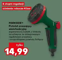 Kaufland Pistolet zraszający wielofunkcyjny PARKSIDE 6 stopni regulacji ciśnienie robocze 4 bar oferta
