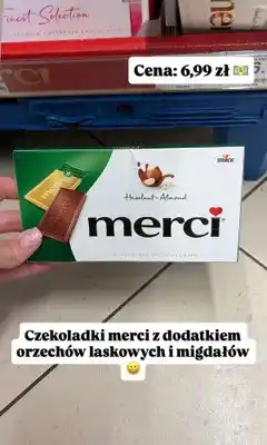 Dino Czekoladki Merci z dodatkiem orzechów laskowych i migdałów oferta