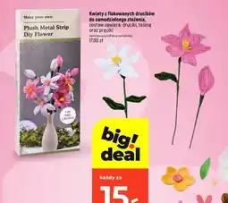 Dealz Kwiaty z flokowanych drucików do samodzielnego złożenia Make your own oferta