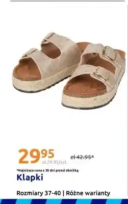 Action Klapki rozmiary 37-40 oferta