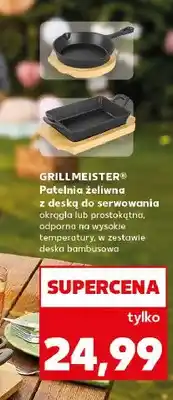 Kaufland Patelnia żeliwna z deską do serwowania prostokątna GRILLMEISTER oferta