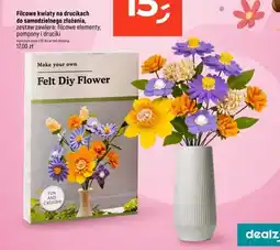 Dealz Filcowe kwiaty na drucikach do samodzielnego złożenia Make your own oferta